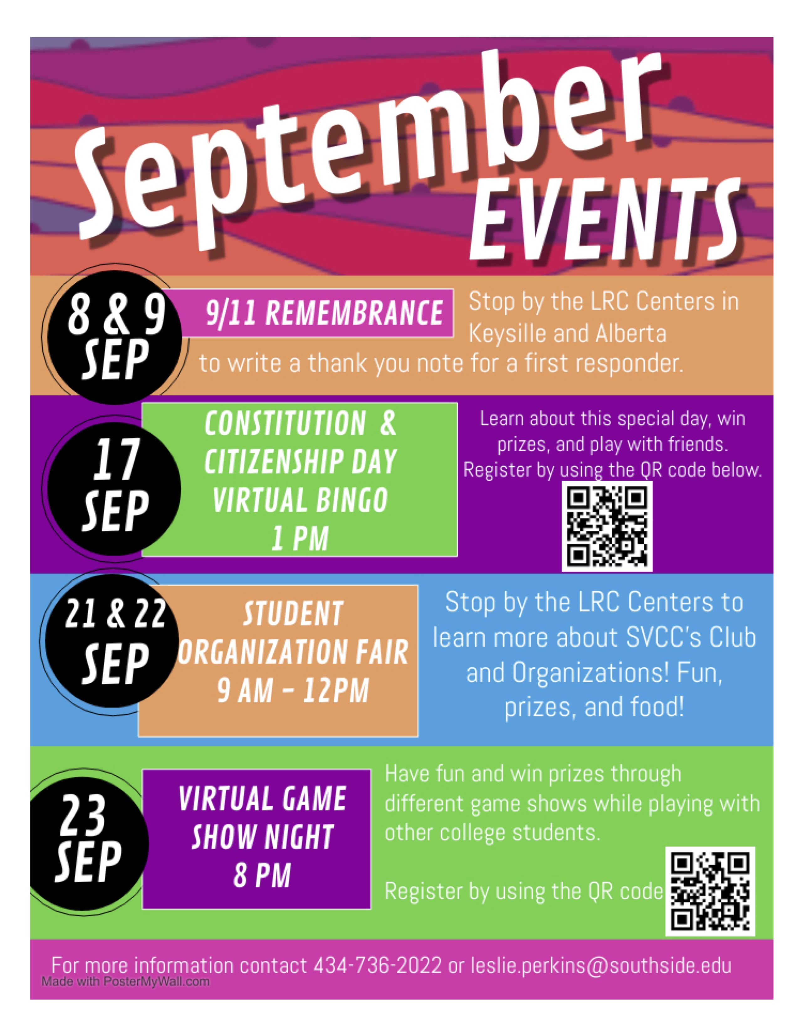 September Student Events Southside Virginia Community College